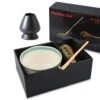 Merkloos Matcha Thee Set Inclusief Handgemaakte Matcha Kom, Bamboe Matcha Klopper, Chasen Houder Zwart En Bamboe Maatschep - Complete Matcha Set -Aigostar winkel 1200x993 1