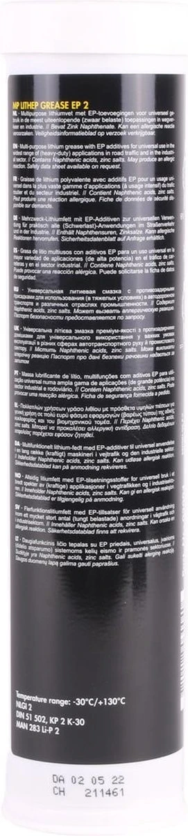 Kroon-Oil MP Lithep Grease EP2 - Vetpatroon | 400 G Patroon 9 Kroon-Oil MP Lithep Grease EP2 - Vetpatroon | 400 G Patroon - Afbeelding 7