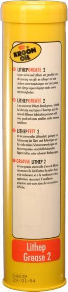 Kroon-Oil MP Lithep Grease EP2 - Vetpatroon | 400 G Patroon 16 Kroon-Oil MP Lithep Grease EP2 - Vetpatroon | 400 G Patroon - Afbeelding 14