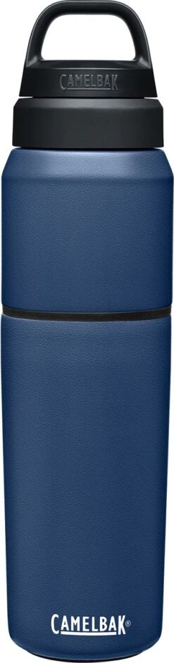 CamelBak Multibev Vacuum SS - Waterfles Met Afneembare Koffie / Theebeker - 650 Ml + 500 Ml - Blauw / Blauw (Navy /Navy)