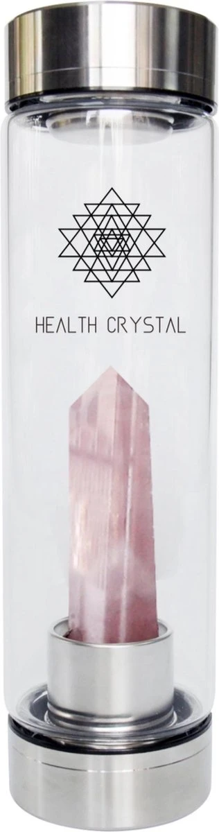 Health Crystal - 550 ML - Luxe Waterfles Met Kristal - Roze Quartz - Zorgt Voor Energie - Detox - Verfrissende Smaak Aan Je Water - Zorgt Voor Balans - Helpt Met Afvallen - Handig Mee Te Nemen - Perfect Als Cadeau 3 Health Crystal - 550 ML - Luxe Waterfles Met Kristal - Roze Quartz - Zorgt Voor Energie - Detox - Verfrissende Smaak Aan Je Water - Zorgt Voor Balans - Helpt Met Afvallen - Handig Mee Te Nemen - Perfect Als Cadeau