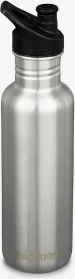 Klean Kanteen Classic Drinkfles Sportcap - Brushed Stainless - 800 Ml