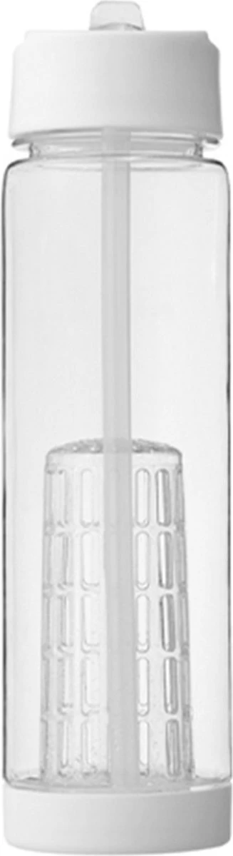 Waterfles Met Rietje - Fruit Filter - Tritan Drinkfles - Volwassenen - Wit - Kerstcadeau 4 Waterfles Met Rietje - Fruit Filter - Tritan Drinkfles - Volwassenen - Wit - Kerstcadeau - Afbeelding 2