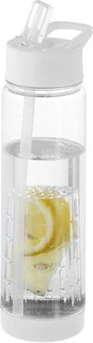 Waterfles Met Rietje - Fruit Filter - Tritan Drinkfles - Volwassenen - Wit - Kerstcadeau 9 Waterfles Met Rietje - Fruit Filter - Tritan Drinkfles - Volwassenen - Wit - Kerstcadeau - Afbeelding 7