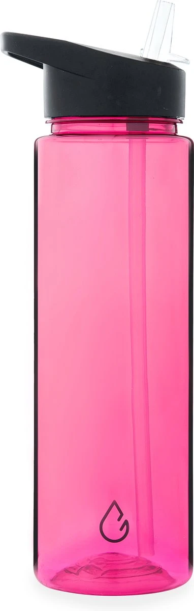 Wattamula Milieuvriendelijke Waterfles Met Rietje - 700 ML - Roze Transparant - Drinkfles 3 Wattamula Milieuvriendelijke Waterfles Met Rietje - 700 ML - Roze Transparant - Drinkfles