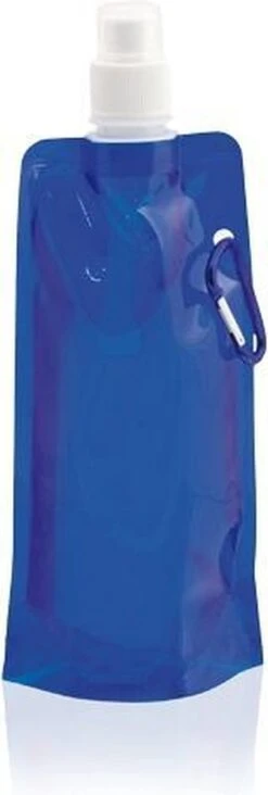 Waterfles Met Haakje - Waterzak - Opvouwbaar - 450ml - Blauw -Aigostar winkel 405x1200