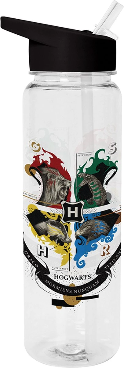 Pyramid International Harry Potter - Zweinstein Crest Plastic Waterfles 3 Pyramid International Harry Potter - Zweinstein Crest Plastic Waterfles