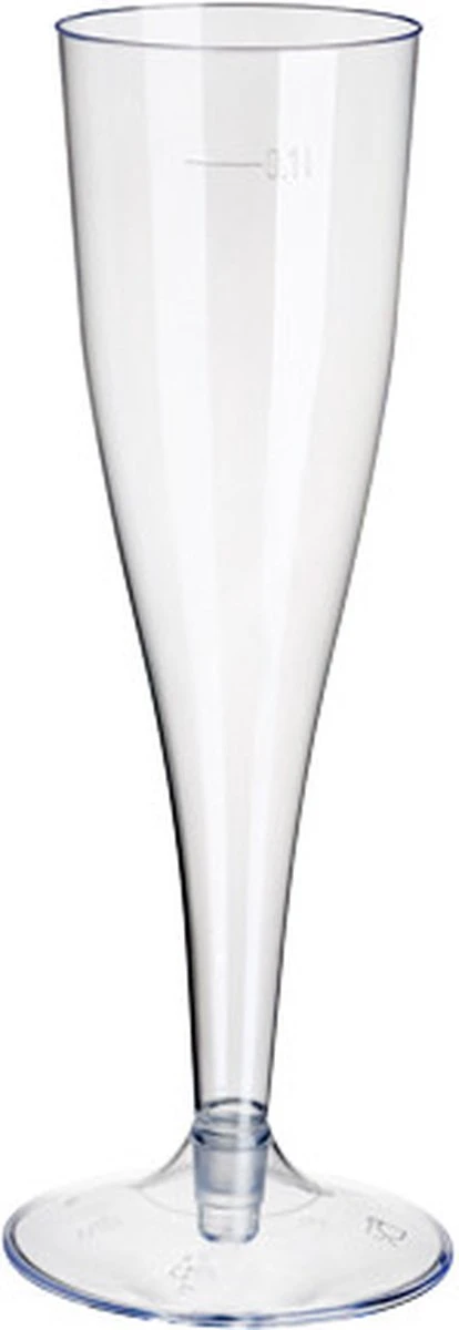 Champagne Glas Met Losse Voet 75/100ml (24 Stuks) Herbruikbaar. 3 Champagne Glas Met Losse Voet 75/100ml (24 Stuks) Herbruikbaar.