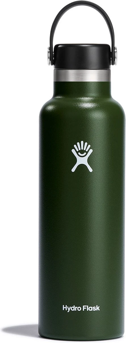 Hydro Flask Standard Mouth Flex Cap Drinkfles (621 Ml) - Olive 3 Hydro Flask Standard Mouth Flex Cap Drinkfles (621 Ml) - Olive