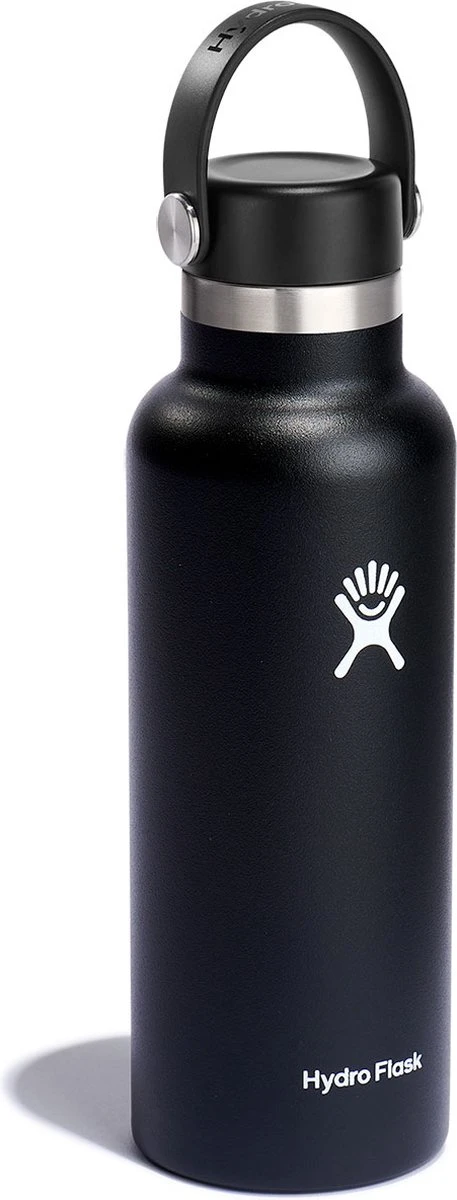 Hydro Flask Standard Mouth Flex Cap Drinkfles (532 Ml) - Zwart 4 Hydro Flask Standard Mouth Flex Cap Drinkfles (532 Ml) - Zwart - Afbeelding 2