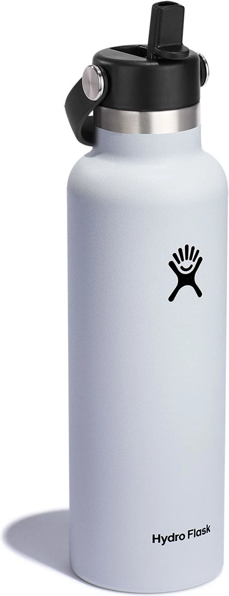 Hydro Flask Standard Mouth Flex Straw Cap Drinkfles (621 Ml) - White 4 Hydro Flask Standard Mouth Flex Straw Cap Drinkfles (621 Ml) - White - Afbeelding 2