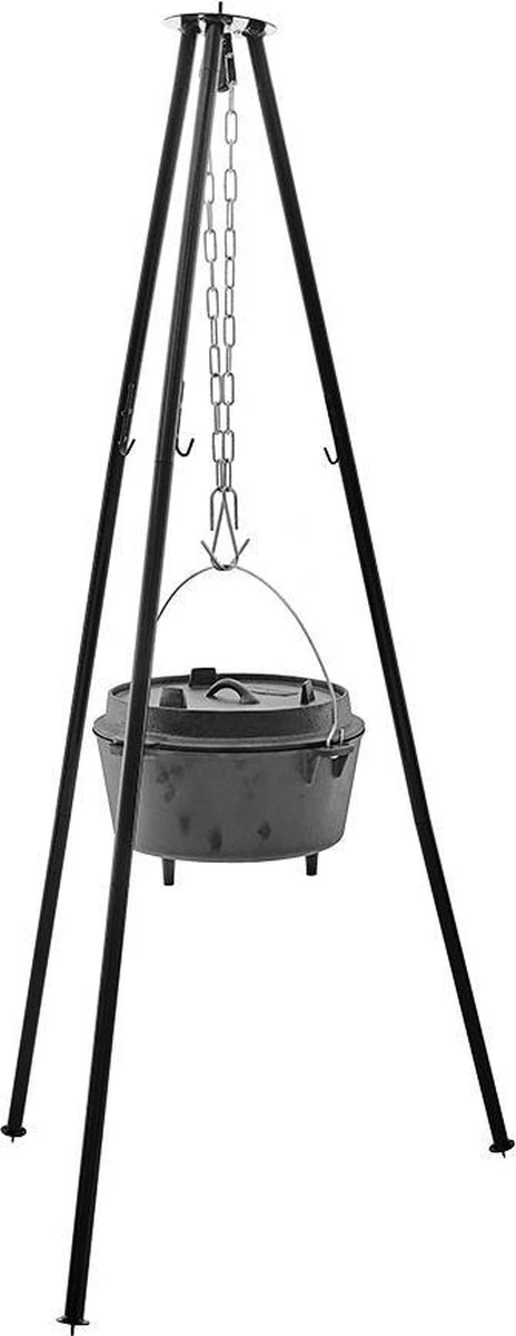 Grill Guru Tripod And Dutch Oven Set In Box 3 Grill Guru Tripod And Dutch Oven Set In Box