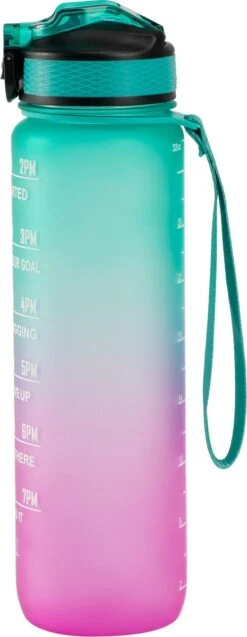 Personal Connected Motivatie Waterfles | Motiverende Drinkfles Met Tijdmarkering | Drinkbeker Met Rietje | Bidon Volwassenen | 1 Liter -Aigostar winkel 465x1200