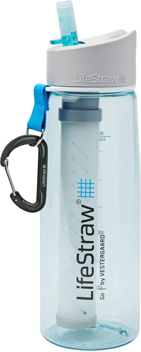 LifeStraw® Drinkfles Met Waterfilter Go 2-stage Filtration - Licht Blauw 3 LifeStraw® Drinkfles Met Waterfilter Go 2-stage Filtration - Licht Blauw