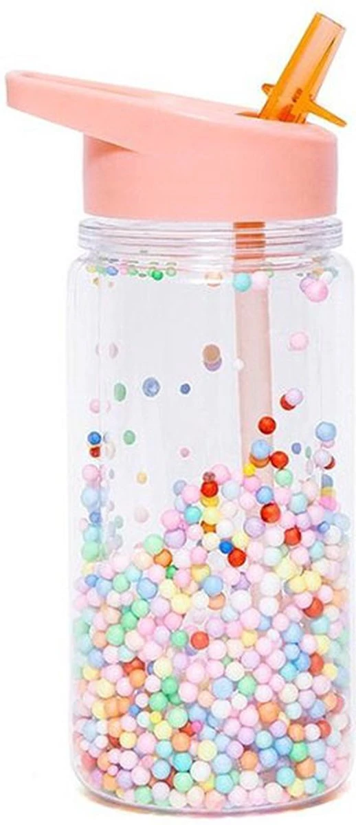 Drinkfles Macaron Popsicles Coral - Petit Monkey 3 Drinkfles Macaron Popsicles Coral - Petit Monkey