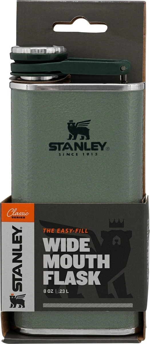 Stanley The Easy Fill Wide Mouth Flask 0,23L - Flacon - Hammertone Green 9 Stanley The Easy Fill Wide Mouth Flask 0,23L - Flacon - Hammertone Green - Afbeelding 7