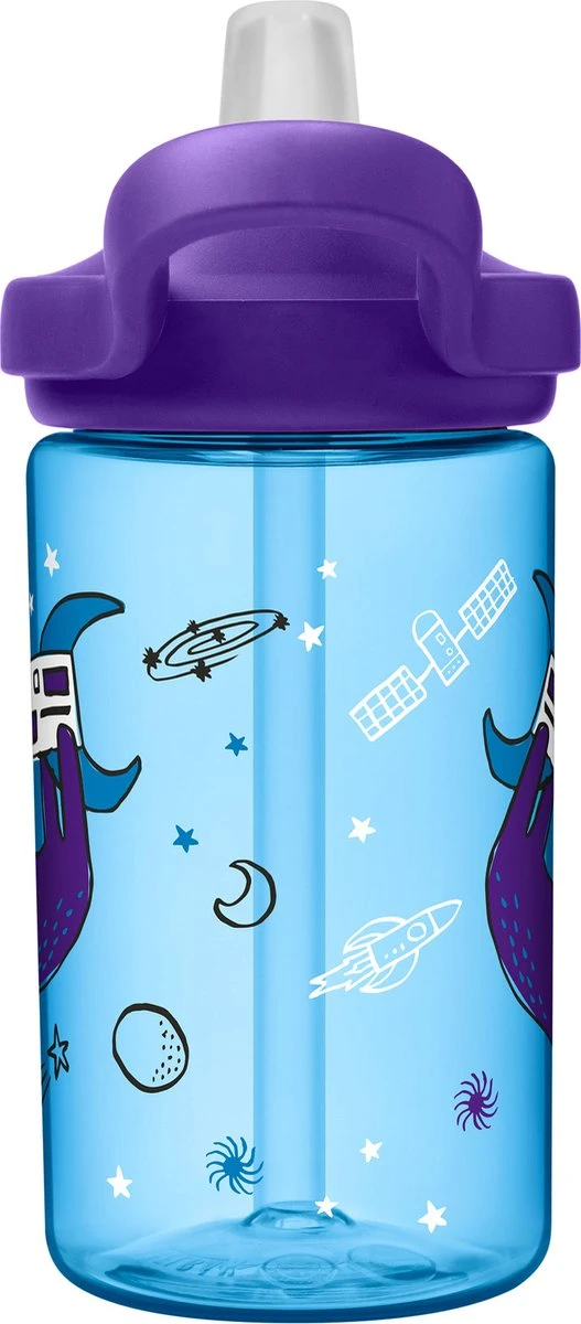 CamelBak Eddy+ Kids - Drinkfles - 400 Ml - Blauw (Sloths In Space) 4 CamelBak Eddy+ Kids - Drinkfles - 400 Ml - Blauw (Sloths In Space) - Afbeelding 2