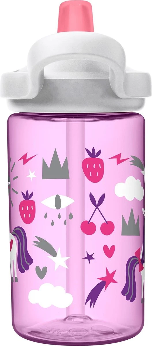CamelBak Eddy+ Kids - Drinkfles - 400 Ml - Lila (Unicorn Party) 6 CamelBak Eddy+ Kids - Drinkfles - 400 Ml - Lila (Unicorn Party) - Afbeelding 4