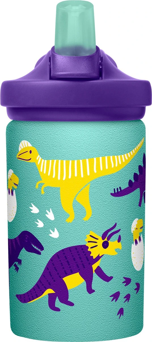 CamelBak Eddy+ Kids Single Wall SST - Drinkfles - 400 Ml - Groen (Hatching Dinos) 5 CamelBak Eddy+ Kids Single Wall SST - Drinkfles - 400 Ml - Groen (Hatching Dinos) - Afbeelding 3