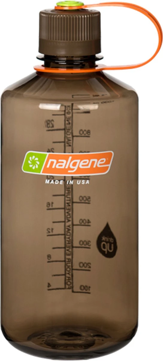 Nalgene Narrow Mouth Bottle - Drinkfles - 1.0 Liter - BPA Free - Bruin/Oranje 4 Nalgene Narrow Mouth Bottle - Drinkfles - 1.0 Liter - BPA Free - Bruin/Oranje - Afbeelding 2
