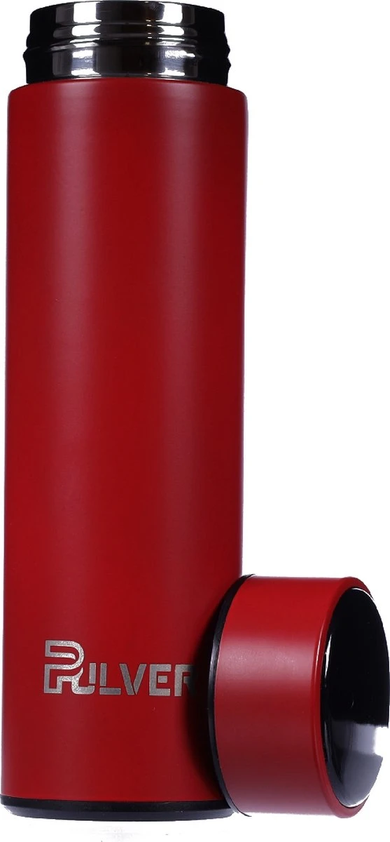 Pulver- Drinkfles - Smart - Temperatuur Meter - Dubbel Geïsoleerd - Drinkfles Kinderen & Volwassenen - Drinkflessen - Rood 5 Pulver- Drinkfles - Smart - Temperatuur Meter - Dubbel Geïsoleerd - Drinkfles Kinderen & Volwassenen - Drinkflessen - Rood - Afbeelding 3