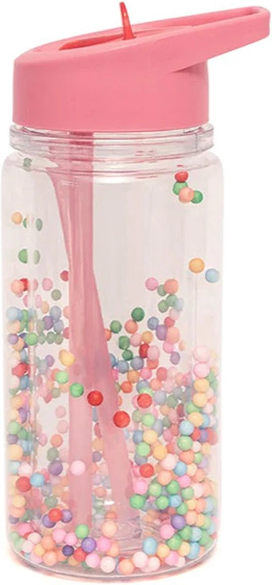 Drinkfles Macaron Popsicles Peony Pink - Petit Monkey 4 Drinkfles Macaron Popsicles Peony Pink - Petit Monkey - Afbeelding 2