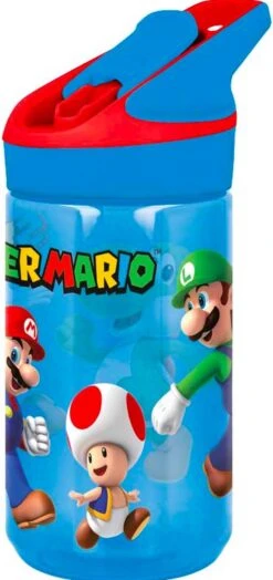 Super Mario Tritan Drinkfles / Waterfles 480 Ml - 18 Cm Hoog