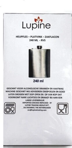 Lupine Heupfles - Platvink - Veldfles - 240 ML - Groot -Aigostar winkel 589x1200 1