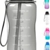 FLOOQ Motivatie Waterfles Zwart - 2 Liter Drinkfles - BPA Vrij - Waterfles Met Tijdsmarkering 2 FLOOQ Motivatie Waterfles Zwart - 2 Liter Drinkfles - BPA Vrij - Waterfles Met Tijdsmarkering -Aigostar winkel 675x1200 1