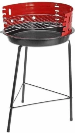 Houtskoolbarbecue Ø33 Cm | Verstelbare Grill BBQ | Halfopen | Zwart / Rood -Aigostar winkel 676x1200 1