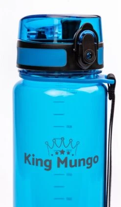 Waterfles 1 Liter Vaatwasserbestendig - Lekvrije 1L Drinkfles - Volwassenen & Kinderen - Sport Bidon Drinkbus - Blauw - King Mungo -Aigostar winkel 704x1200