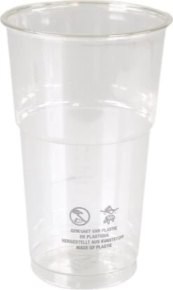 Bierglas, Gerecycled RPET, 300ml, Transparant (120 Stuks)