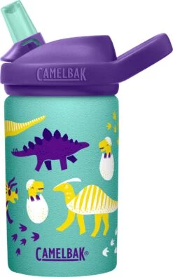 CamelBak Eddy+ Kids Single Wall SST - Drinkfles - 400 Ml - Groen (Hatching Dinos)