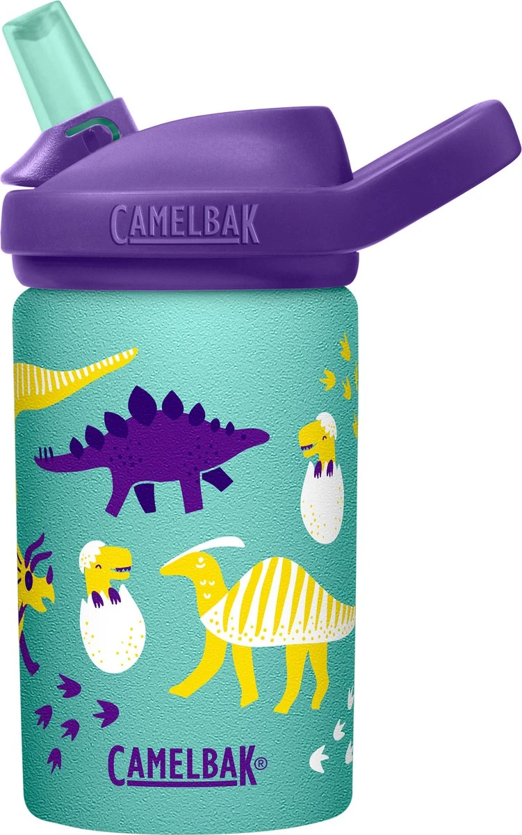 CamelBak Eddy+ Kids Single Wall SST - Drinkfles - 400 Ml - Groen (Hatching Dinos) 3 CamelBak Eddy+ Kids Single Wall SST - Drinkfles - 400 Ml - Groen (Hatching Dinos)
