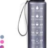 LaCardia Motivatie Waterfles Grijs - 1 Liter Drinkfles - Waterfles Met Tijdmarkering - Grijs 1 LaCardia Motivatie Waterfles Grijs - 1 Liter Drinkfles - Waterfles Met Tijdmarkering - Grijs -Aigostar winkel 752x1200 1