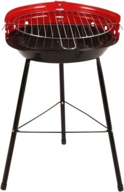 Houtskoolbarbecue Ø33 Cm | Verstelbare Grill BBQ | Halfopen | Zwart / Rood -Aigostar winkel 778x1200