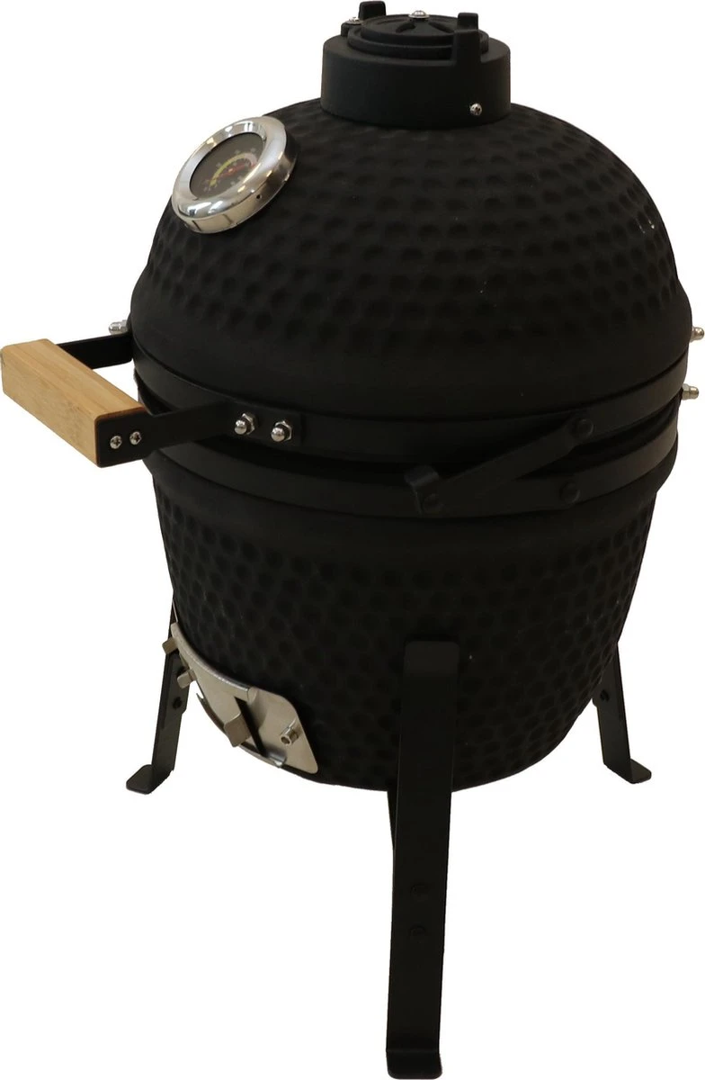 Patton Kamado Grill 13" - Keramisch - Kookoppervlak Ø 28 - Mat Zwart 7 Patton Kamado Grill 13" - Keramisch - Kookoppervlak Ø 28 - Mat Zwart - Afbeelding 5