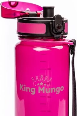 1 Liter Drinkfles - Vaatwasserbestendig - Sport Bidon Drinkbus King Mungo 1000ml Paars/rood -Aigostar winkel 794x1200 3