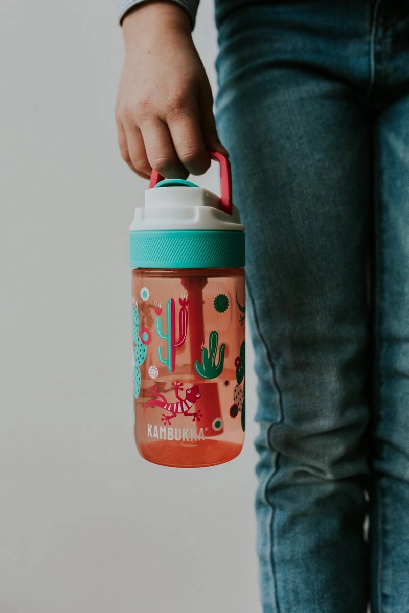 Kambukka Lagoon Drinkfles 400ml -Cactus Gekko Met Geïntegreerd Rietje 7 Kambukka Lagoon Drinkfles 400ml -Cactus Gekko Met Geïntegreerd Rietje - Afbeelding 5