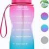 Migliore Waterfles 2 Liter- Luxe Drinkfles Met Rietje - 2 Liter - Water Bottle - Motivatie Waterfles Met Tijdmarkeringen - Grote - Gallon -Aigostar winkel 808x1200