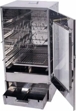 2-L Home & Garden XL Rookoven - RVS - 80x40x28 Cm - 3 Etages 28 2-L Home & Garden XL Rookoven - RVS - 80x40x28 Cm - 3 Etages -Aigostar winkel 824x1200