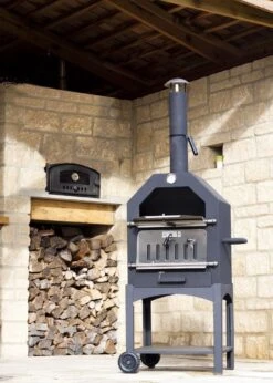 Merkloos MaxxGarden Pizza Oven - Smoker Barbecue Houtskool 45 X 65 X 158cm -Aigostar winkel 856x1200 13
