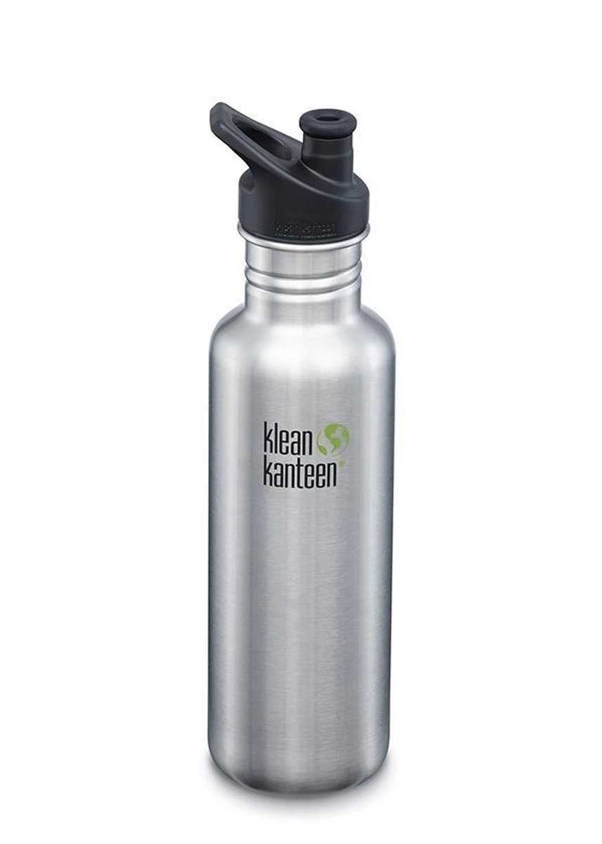 Klean Kanteen Classic Drinkfles Sportcap - Brushed Stainless - 800 Ml 9 Klean Kanteen Classic Drinkfles Sportcap - Brushed Stainless - 800 Ml - Afbeelding 7