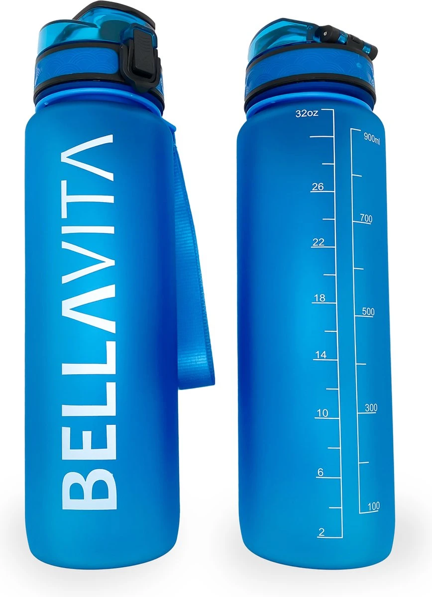 BELLAVITA Drinkfles - Blauw - Waterfles - Drinkfles Volwassenen - Drinkfles Kinderen - Drinkfles 1 Liter - Fles - 1 Liter - 1000ml - Tritan - Fruitfilter- BPA-vrij - 100% Lekvrij 3 BELLAVITA Drinkfles - Blauw - Waterfles - Drinkfles Volwassenen - Drinkfles Kinderen - Drinkfles 1 Liter - Fles - 1 Liter - 1000ml - Tritan - Fruitfilter- BPA-vrij - 100% Lekvrij