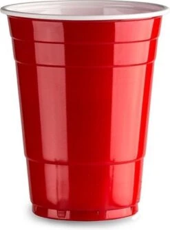 Merkloos American Cups Red Cups - Party Cups - 25 Stuks - 475ml. Beerpong Bekers - Drankspel