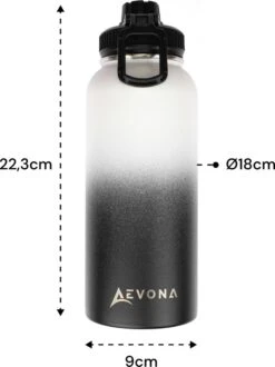 Aevona Waterfles Met Rietje - Thermosfles - Incl 2 Doppen - RVS - 1 Liter 15 Aevona Waterfles Met Rietje - Thermosfles - Incl 2 Doppen - RVS - 1 Liter -Aigostar winkel 897x1200