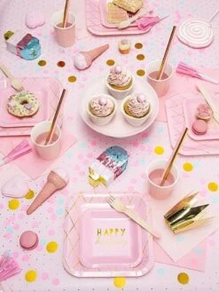 Partydeco 20x Papieren Tafel Servetten Roze 33 X 33 Cm - Roze Wegwerp Servetten Diner/lunch -Aigostar winkel 900x1200 15