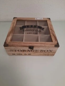 Merkloos Houten Theekist - 9-vaks Theedoos 11 Merkloos Houten Theekist - 9-vaks Theedoos -Aigostar winkel 900x1200 28