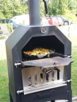 Merkloos MaxxGarden Pizza Oven - Smoker Barbecue Houtskool 45 X 65 X 158cm -Aigostar winkel 900x1200 35