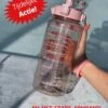 Merkloos Waterfles 2 Liter - Waterfles Met Rietje - Grote Waterfles - Sportbidon - Twee Liter Waterfles - Sportfles - Sportfles Fitness - Bottle 2 Liter- Drinkfles - Schenkfles - Roze Transparant - Gratis Armband - Waterflessen -Aigostar winkel 900x1200 8